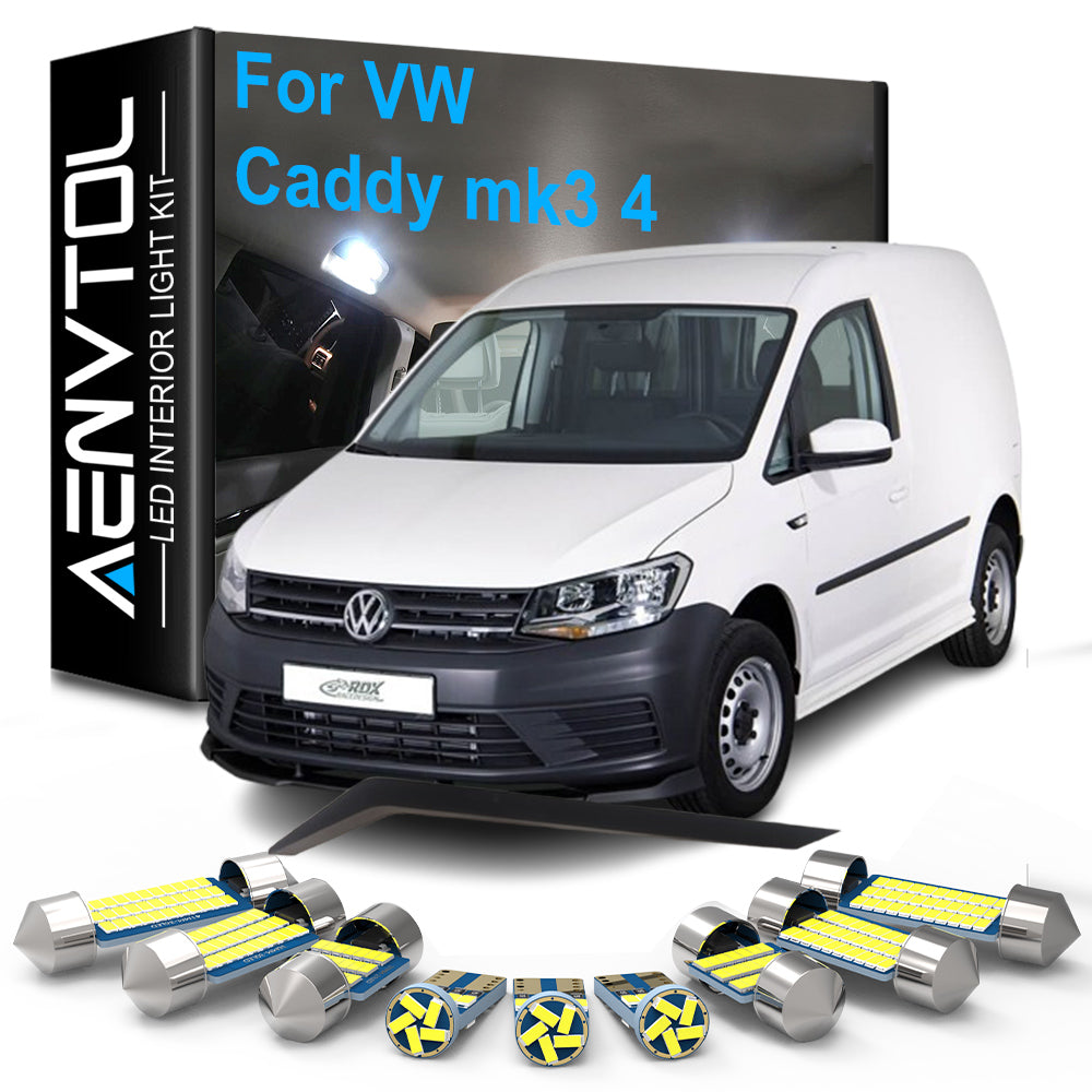 AutoGlowLED LED Interior Light Kit for VW Caddy MK3 MK4 Canbus