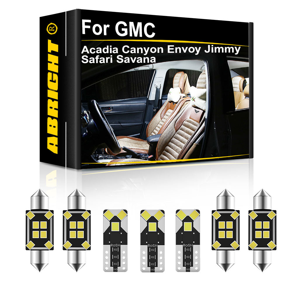AutoGlowLED GMC Interior LED Light Kit — Canbus Error Free, 6000K White