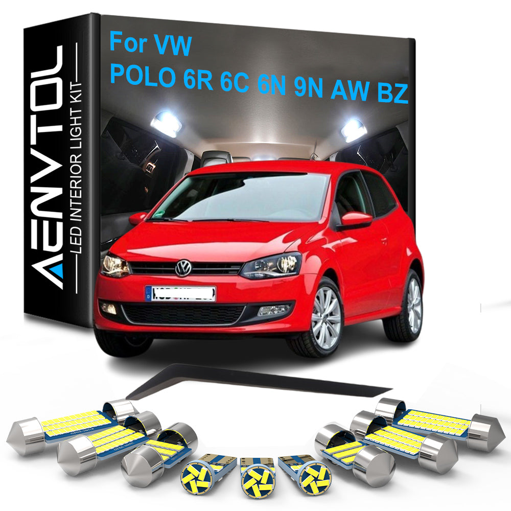 AutoGlowLED LED Interior Light Kit for VW Polo Canbus Error Free