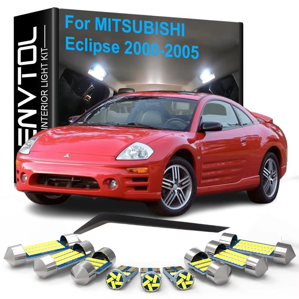 AutoGlowLED 8pc LED Interior Light Kit for Mitsubishi Eclipse 2000-2005 Canbus