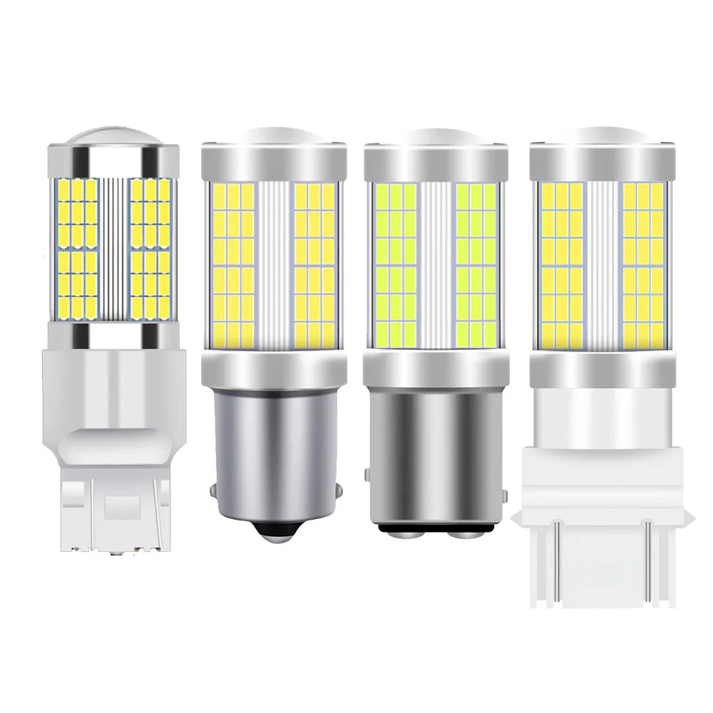 AutoGlowLED 1156 BA15S 1157 BAY15D 7443 3157 LED DRL Bulbs 2Pcs