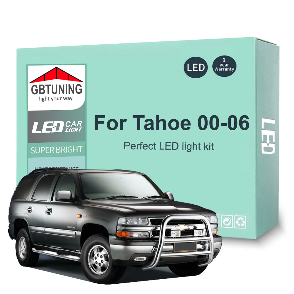 AutoGlowLED Canbus LED Interior Light Kit for Chevy Tahoe 2000-2006 14Pcs
