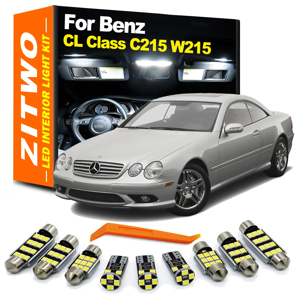 AutoGlowLED 16Pcs Canbus LED Interior Light Kit for Mercedes CL C215 W215 1999-2006