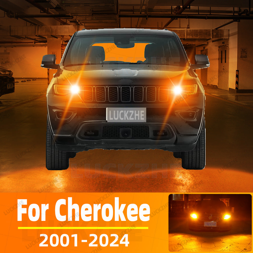 AutoGlowLED Car LED Turn Signal Light Bulbs Amber for Jeep Grand Cherokee