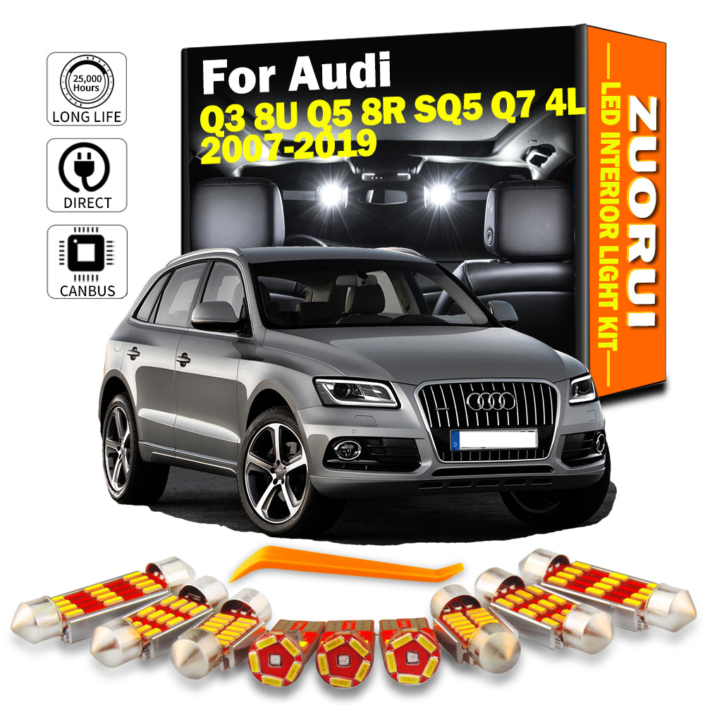 AutoGlowLED Canbus LED Interior Light Kit for Audi Q3 Q5 SQ5 Q7 No Error