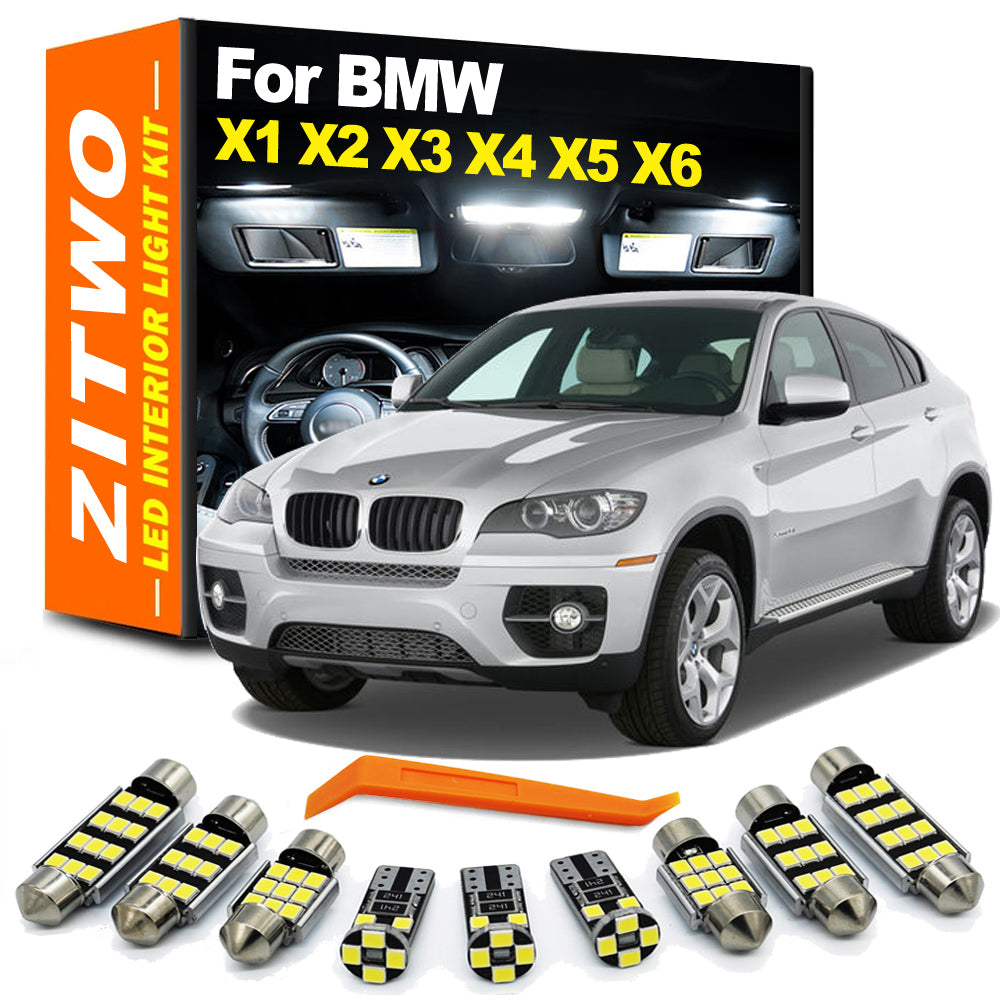 AutoGlowLED Canbus LED Interior Light Kit for BMW X1 X2 X3 X4 X5 X6