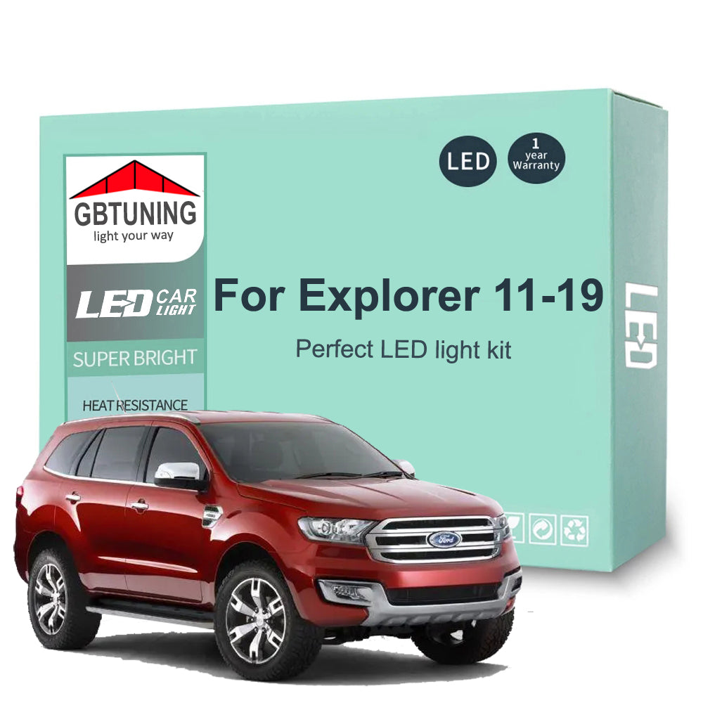 AutoGlowLED Canbus LED Interior Light Kit for Ford Explorer 2011-2019