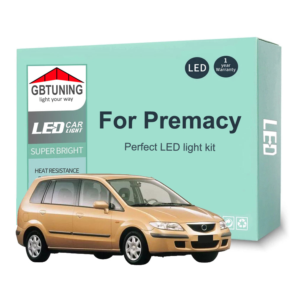 AutoGlowLED LED Interior Light Kit for Mazda Premacy 1999-2015 Canbus