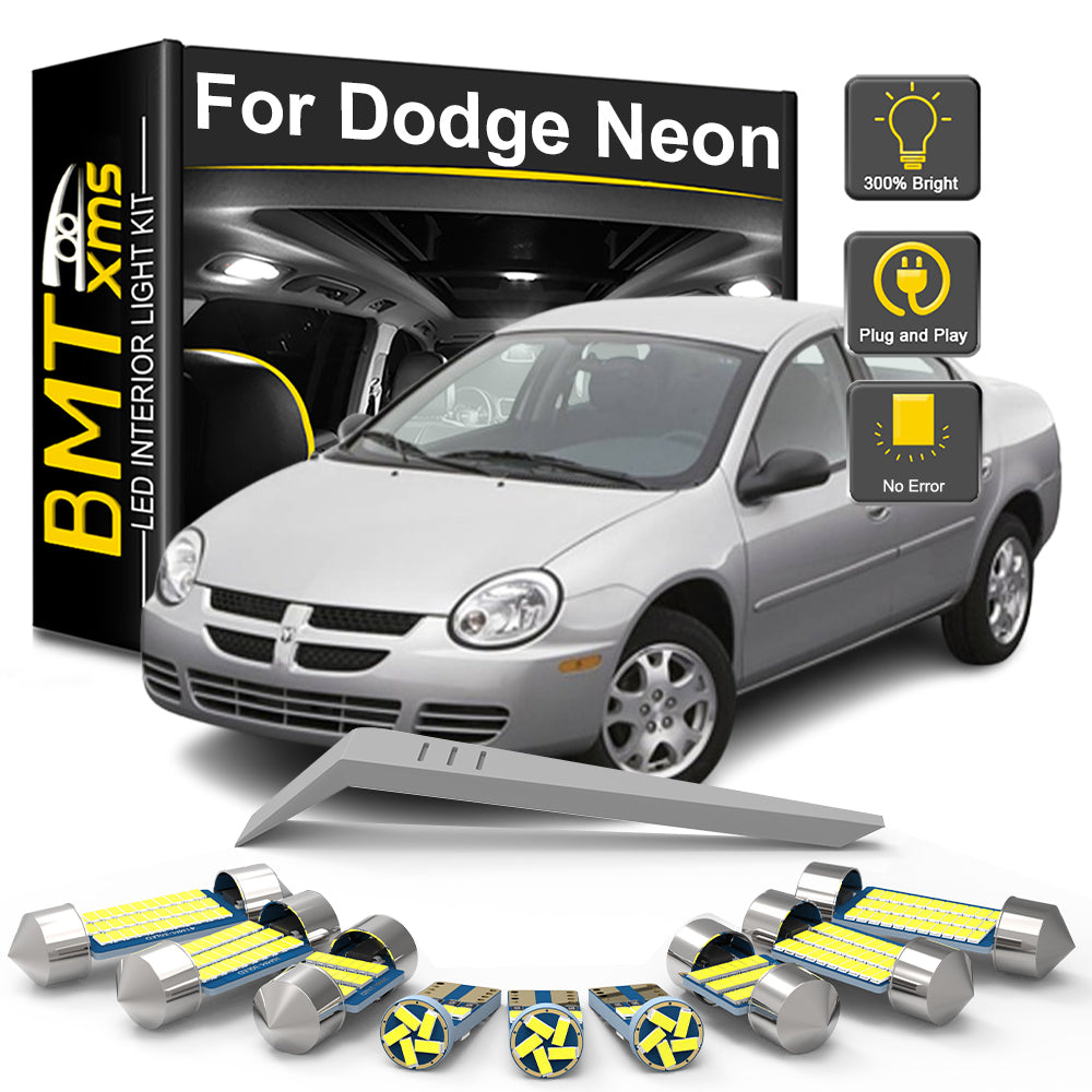 AutoGlowLED 8Pc LED Interior Light Kit for Dodge Neon SRT4 2003-2005