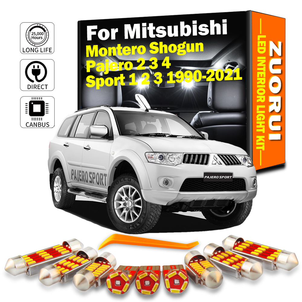 AutoGlowLED Canbus LED Interior Light Kit for Mitsubishi Pajero Montero Shogun