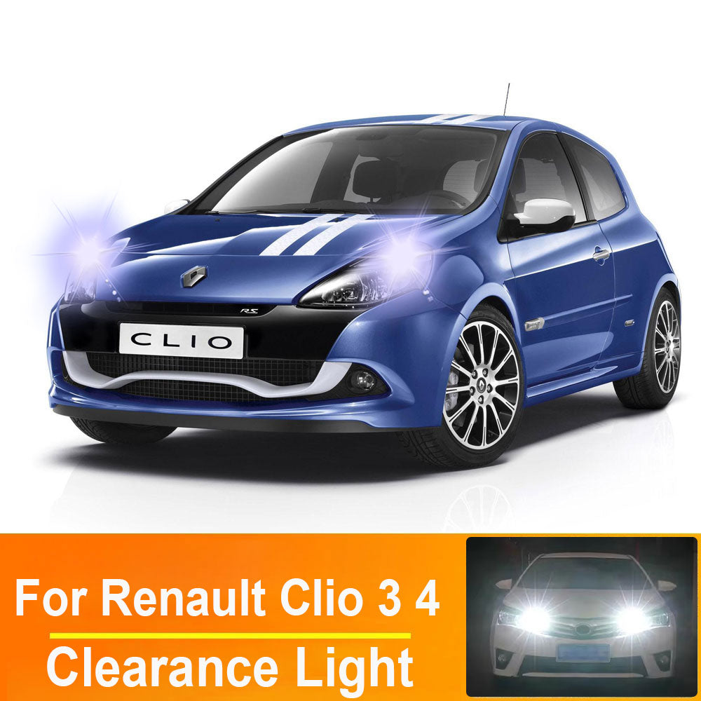 AutoGlowLED T10 W5W LED Interior Light Bulbs for Renault Clio – 2Pcs