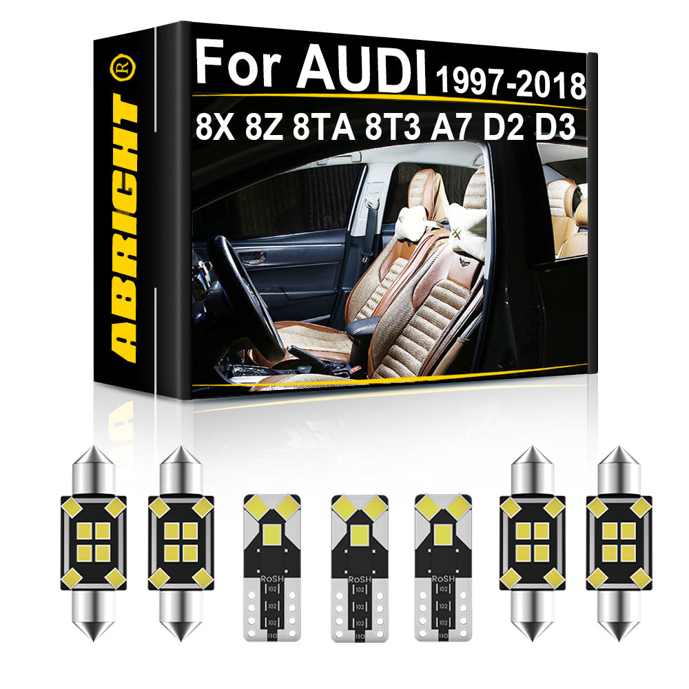 AutoGlowLED Canbus LED Interior Light Kit for Audi A1 A2 A5 A7 A8
