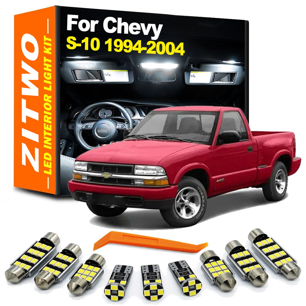AutoGlowLED 13Pcs LED Interior Light Kit for Chevy S-10 1994-2004