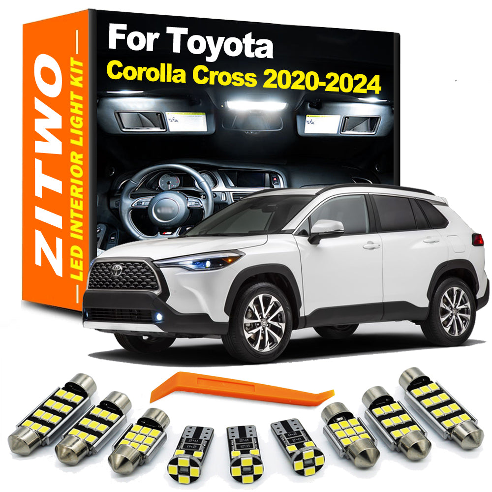 AutoGlowLED 11Pcs LED Interior Light Kit for Toyota Corolla Cross 2020-2024