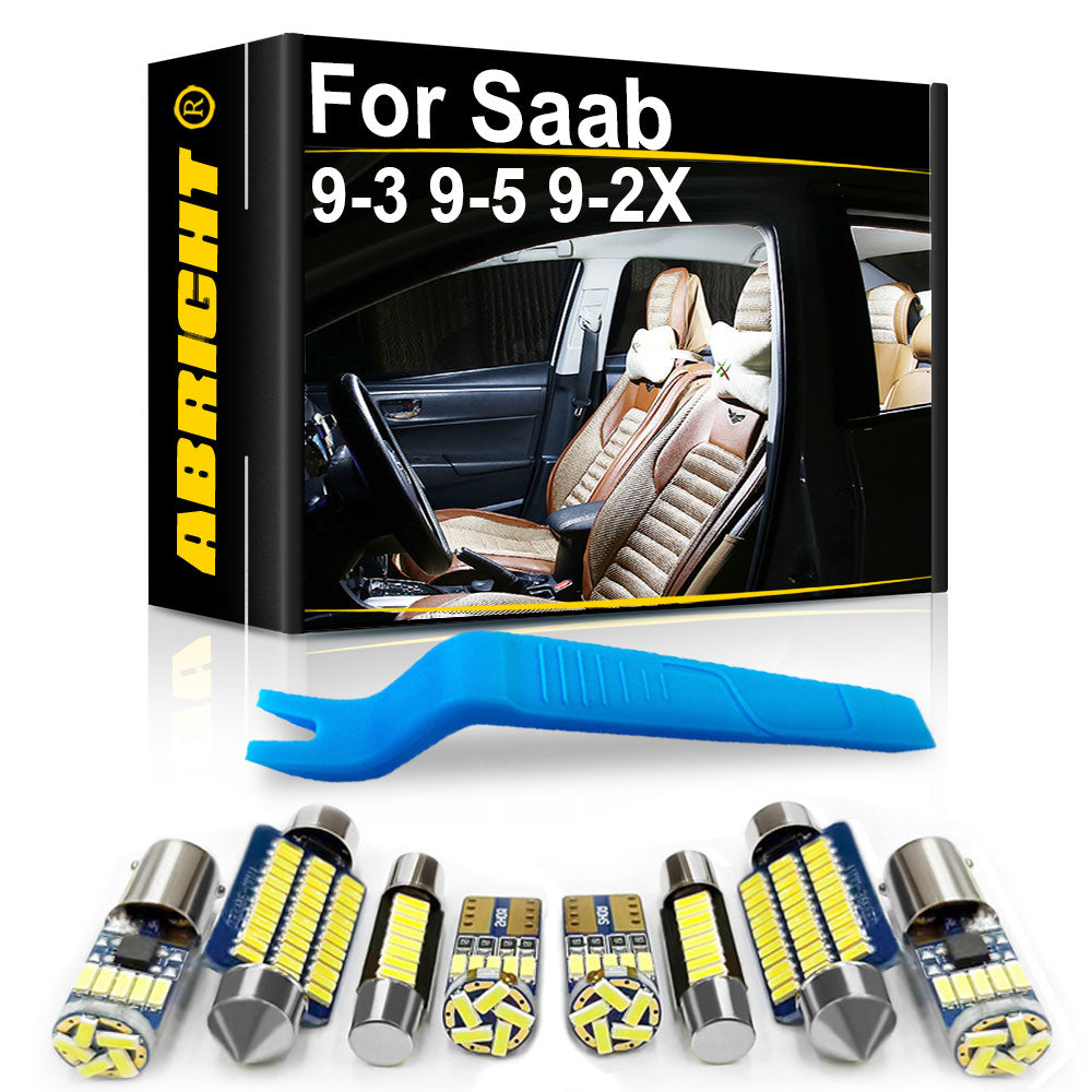 AutoGlowLED Car LED Interior Light Kit Canbus for Saab 9-3 9-5 9-2X