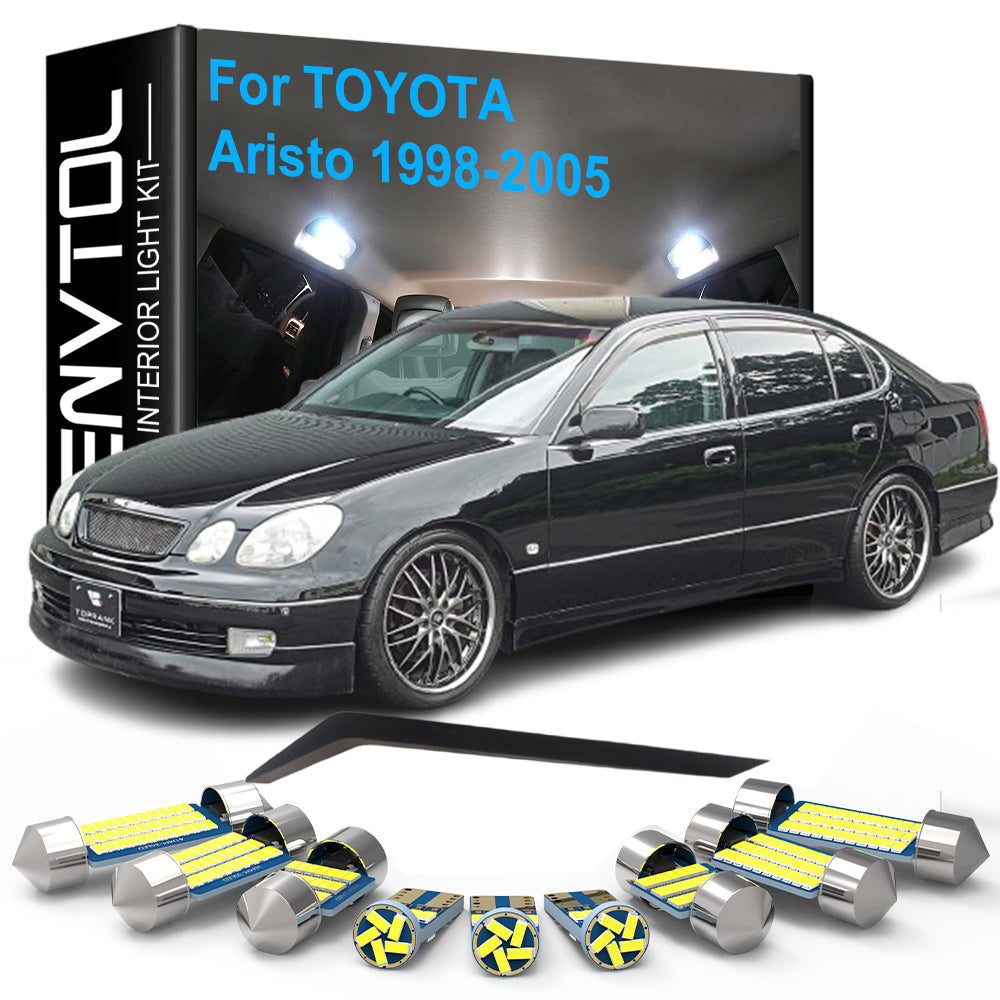AutoGlowLED 19pcs LED Interior Light Kit for Toyota Aristo 1998-2005 Canbus