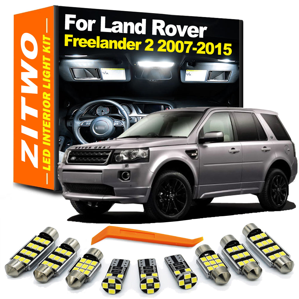AutoGlowLED 13Pcs Canbus LED Interior Light Kit for Land Rover Freelander 2 LR2 2007-2015