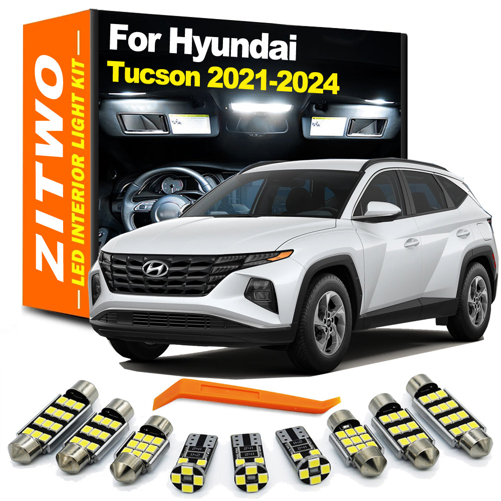 AutoGlowLED 11Pcs LED Interior Light Kit for Hyundai Tucson NX4 2021-2024