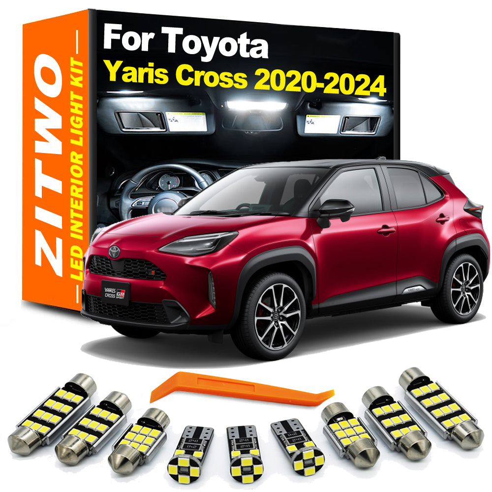 AutoGlowLED 11Pcs LED Interior Light Kit for Toyota Yaris Cross 2020-2024