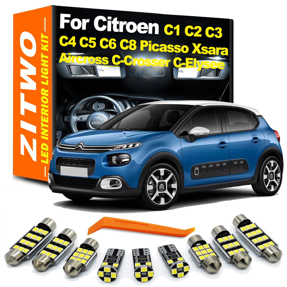 AutoGlowLED LED Interior Light Kit for Citroen C1 C2 C3 C4 C5 C6 C8 Picasso