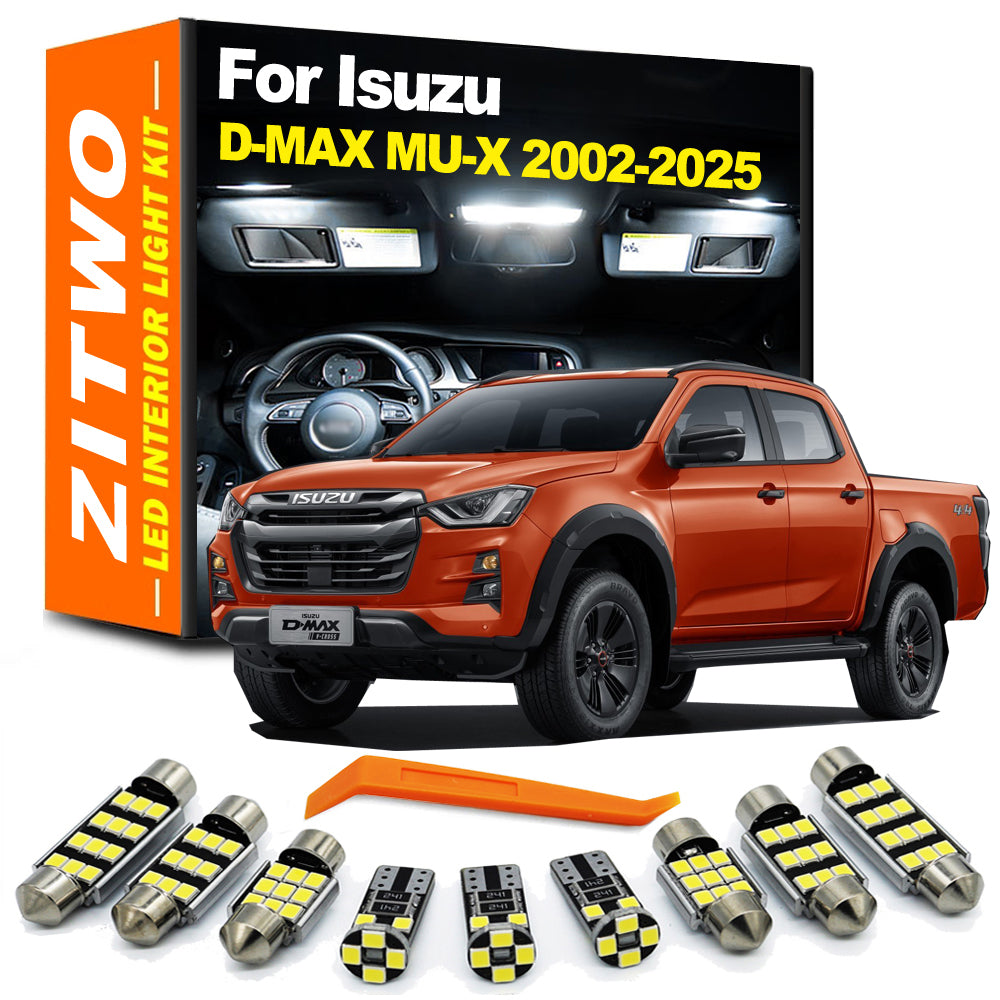 AutoGlowLED LED Interior Dome Map Light Kit for Isuzu D-MAX & MU-X 2002-2025