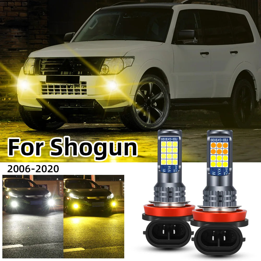 AutoGlowLED LED Fog Light Bulbs for Shogun Montero Pajero 4 2006-2020