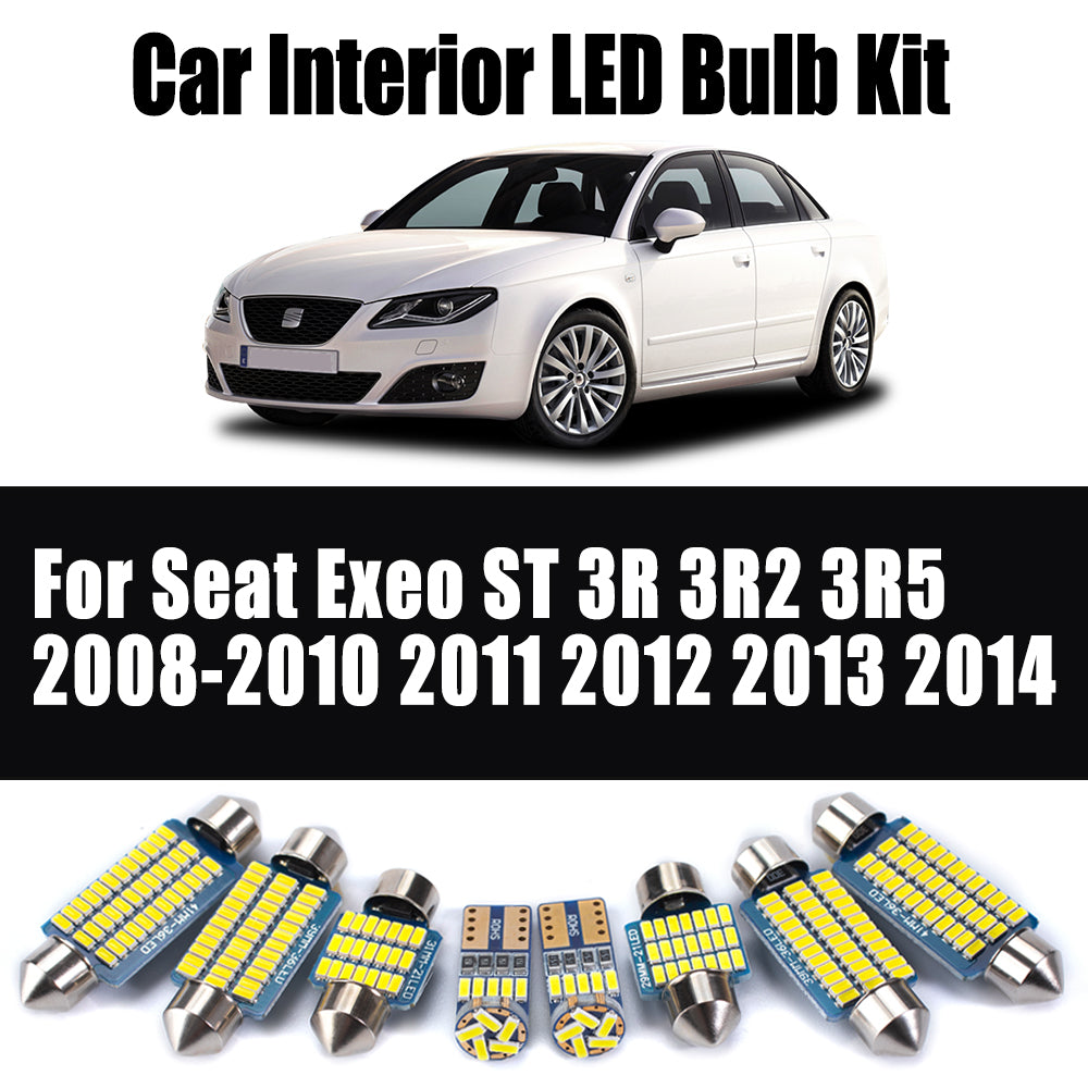 AutoGlowLED 21Pcs LED Interior Light Kit for Seat Exeo ST 3R 3R2 3R5 2008-2014