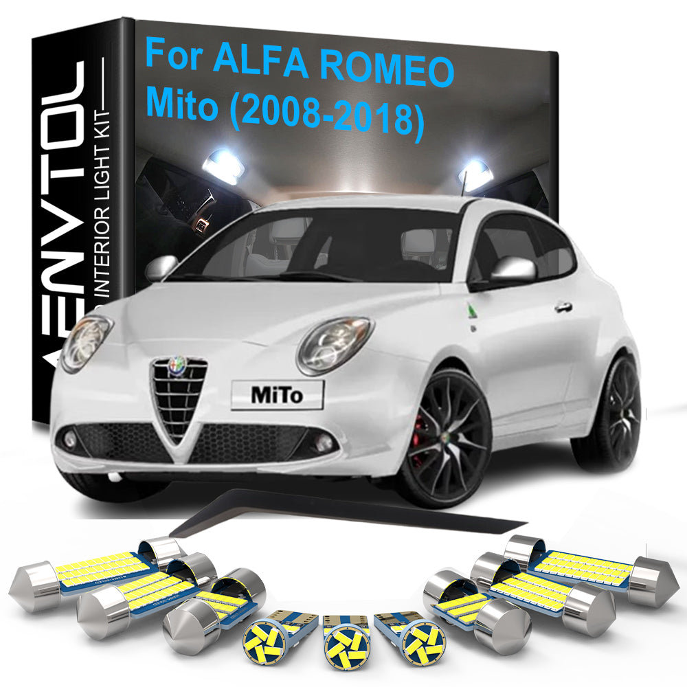AutoGlowLED Car LED Interior Lights Kit for Alfa Romeo Mito 2008-2018 Canbus