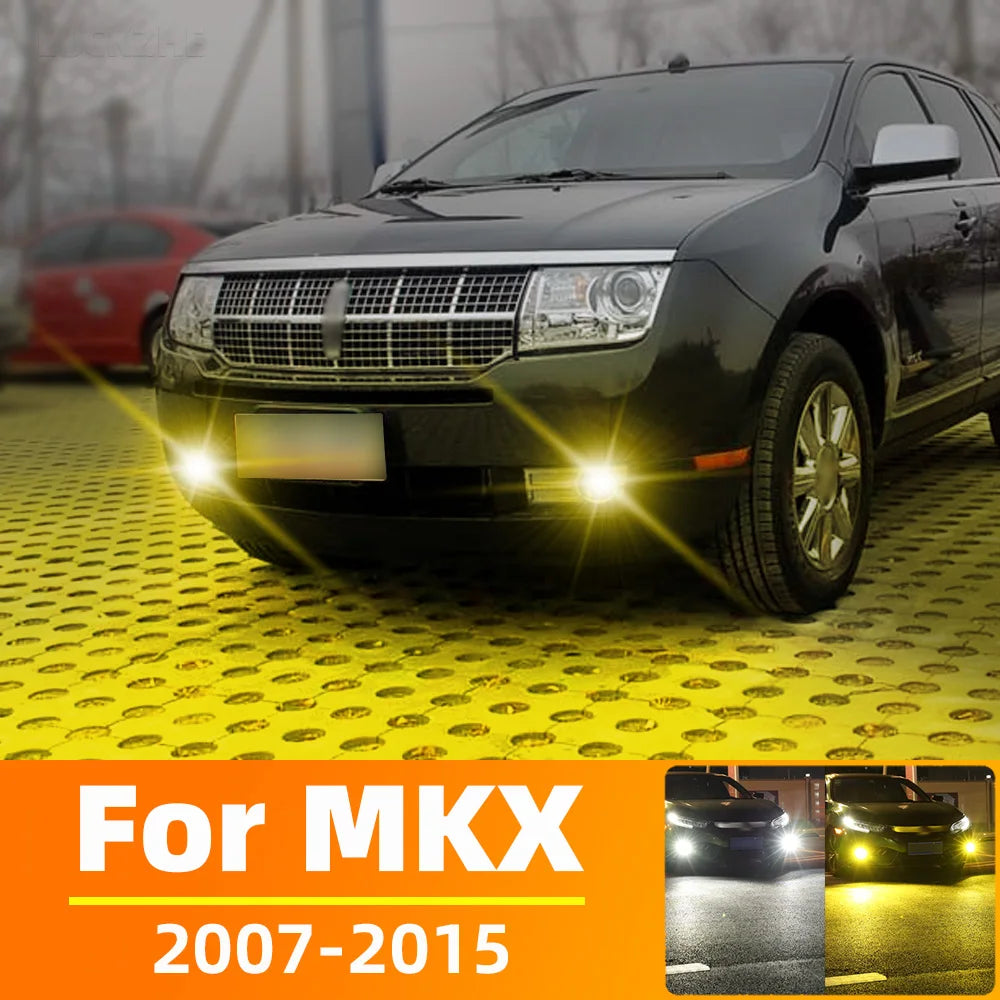 AutoGlowLED LED Fog Light Bulbs for Lincoln MKX 2007-2015, 2pcs