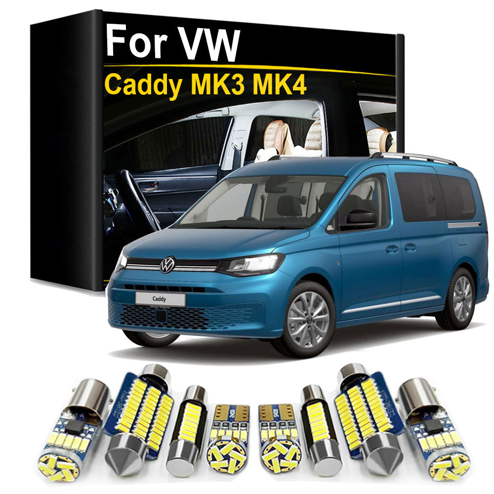 AutoGlowLED VW Caddy MK3 MK4 Interior LED Light Kit Canbus