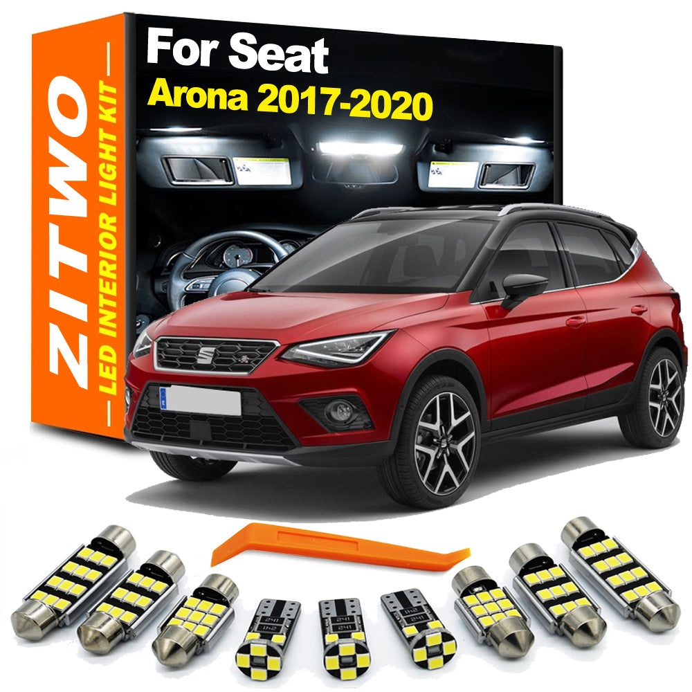 AutoGlowLED 13Pcs Canbus LED Interior Light Kit for Seat Arona 2017-2020