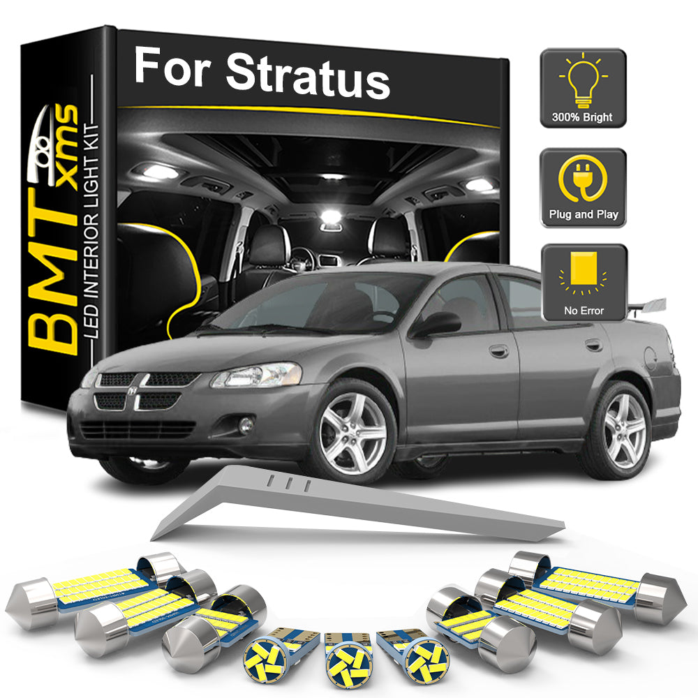 AutoGlowLED 12Pc LED Interior Light Kit for Dodge Stratus 2001-2006