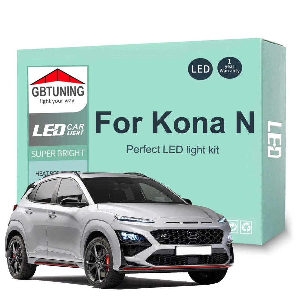 AutoGlowLED Canbus LED Interior Light Kit for Hyundai Kona N 2021-2024 11Pcs
