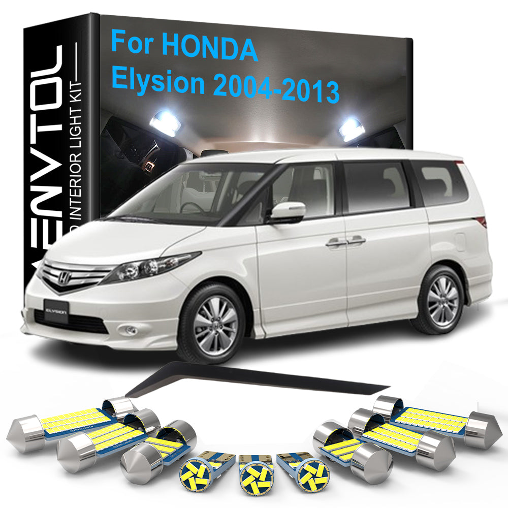 AutoGlowLED 15pc LED Interior Light Kit for Honda Elysion 2004-2013 Canbus