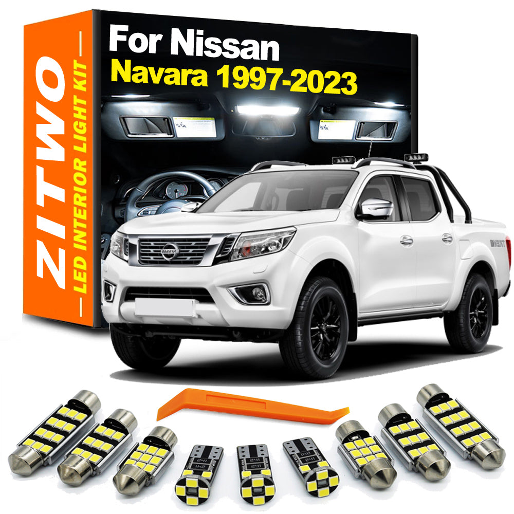 AutoGlowLED LED Interior Light Kit for Nissan Navara D22 D40 D23 1997-2023