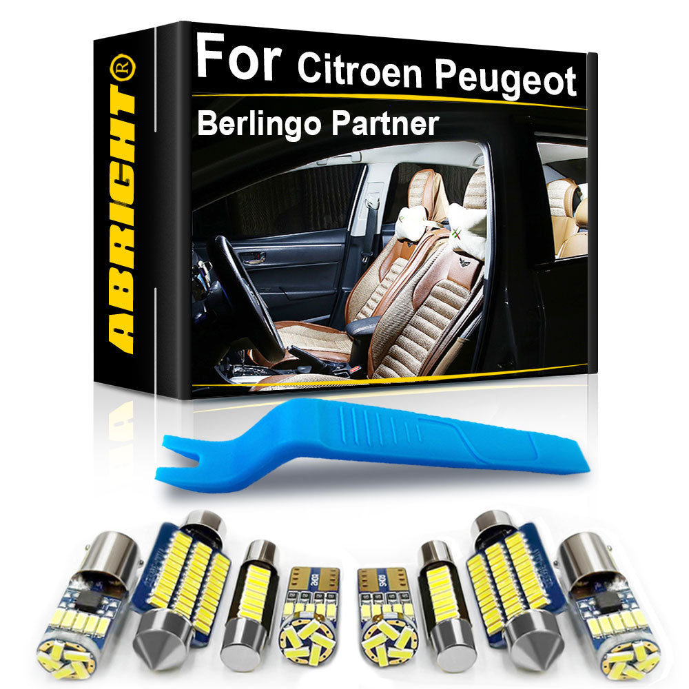 AutoGlowLED Car Interior LED Light Kit for Citroen Berlingo & Peugeot Partner