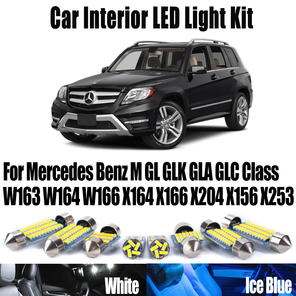AutoGlowLED Mercedes-Benz M GL GLK GLA GLC Canbus LED Interior Light Kit