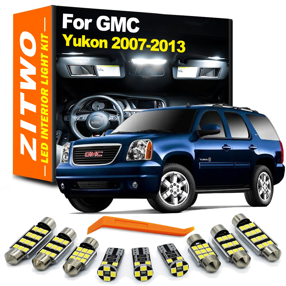 AutoGlowLED 18 Pcs LED Interior Light Kit for GMC Yukon XL 1500/2500 2007-2013