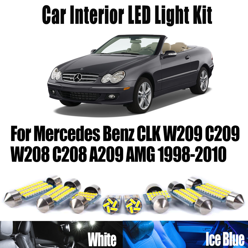 AutoGlowLED LED Interior Light Kit for Mercedes-Benz CLK W208 W209 A209