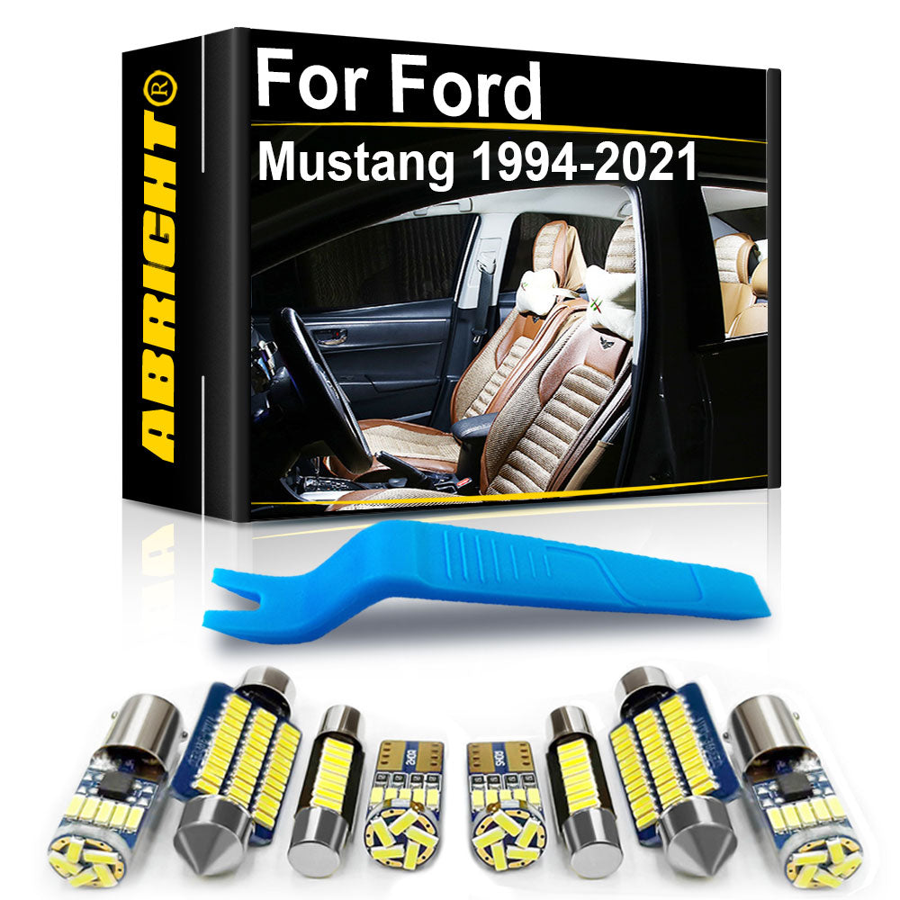 AutoGlowLED Canbus LED Interior Light Kit for Ford Mustang 1994-2021