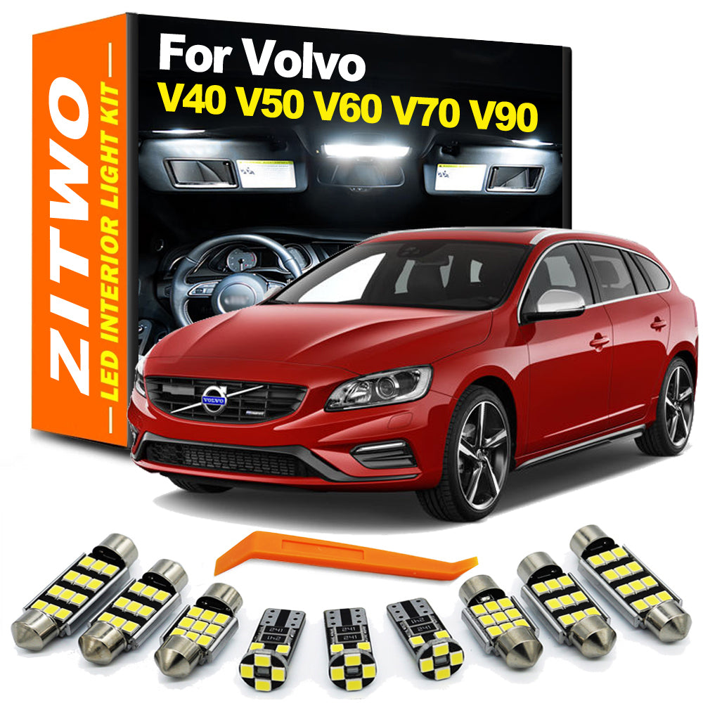 AutoGlowLED Canbus LED Interior Light Kit for Volvo V40 V50 V60 V70 V90