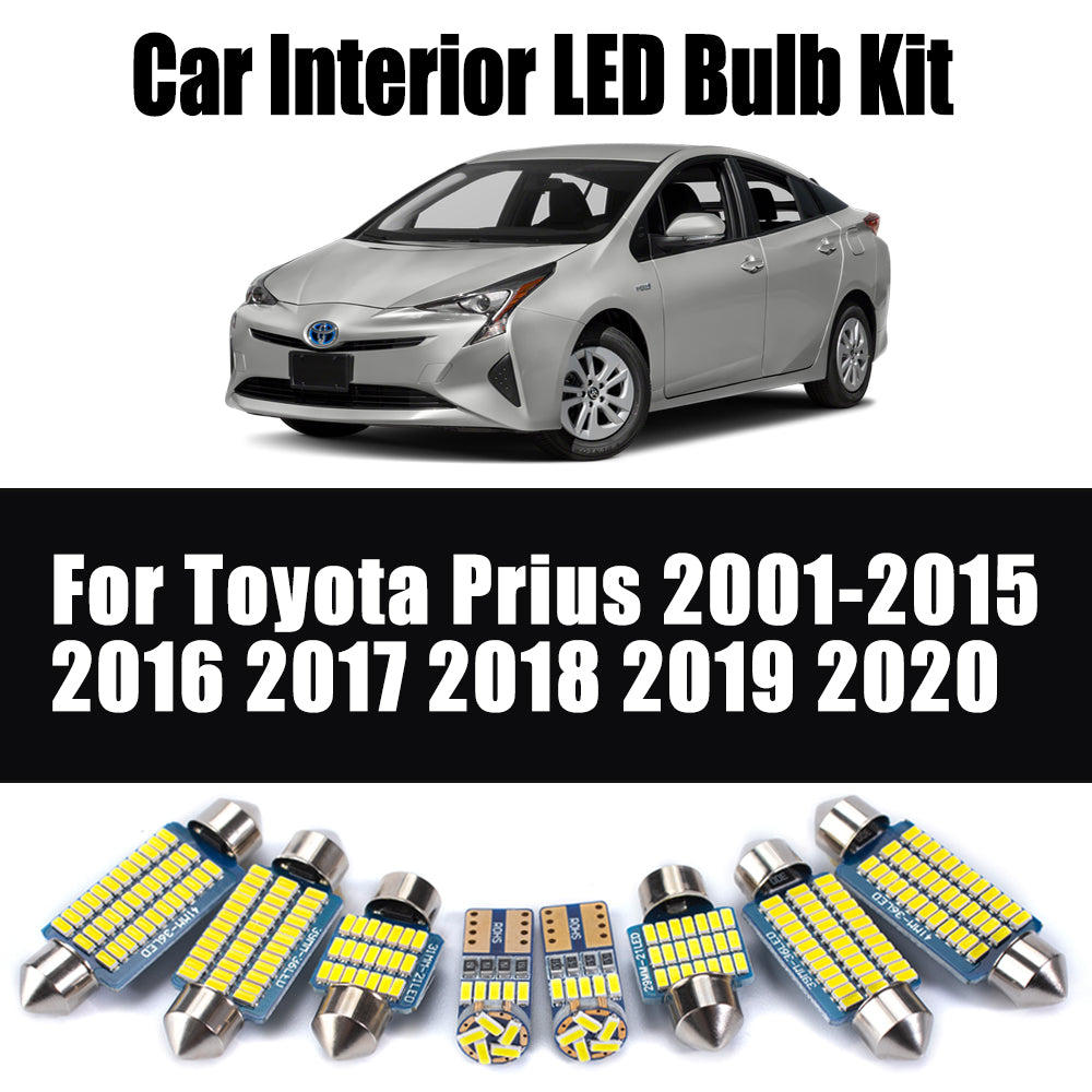 AutoGlowLED LED Interior Light Kit for Toyota Prius 2001-2021 Canbus No Error