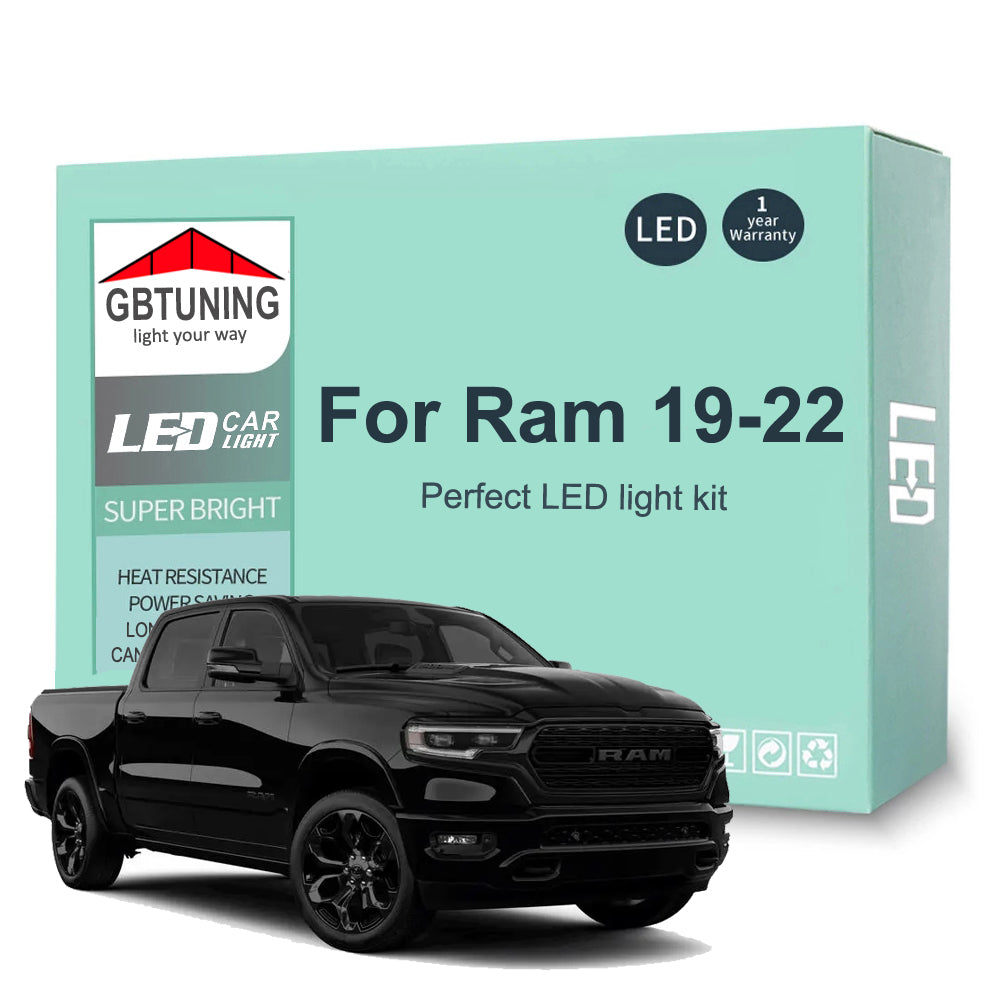 AutoGlowLED 14Pc Canbus LED Interior Light Kit for Dodge Ram 1500-5500 2019-2022