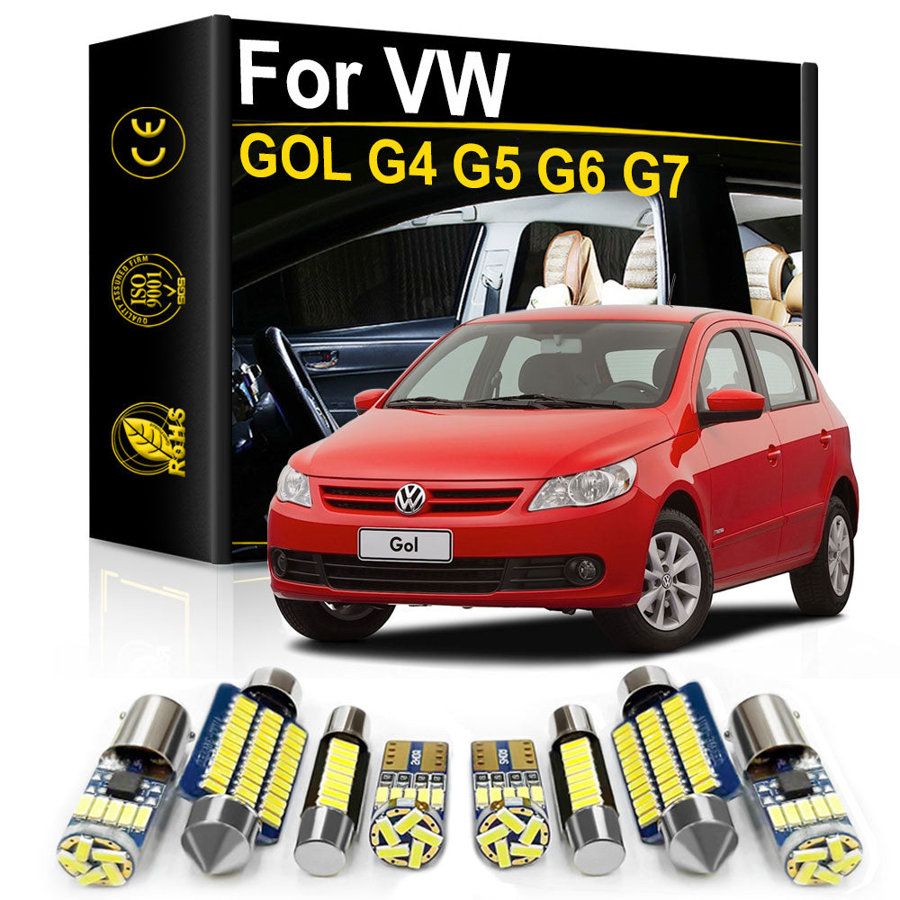 AutoGlowLED Interior LED Light Kit for Volkswagen VW Gol G4 G5 G6 G7 Canbus