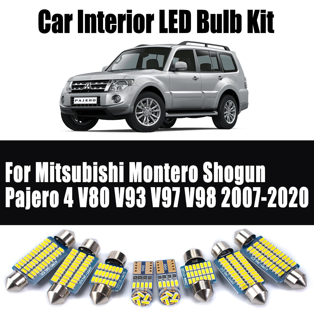 AutoGlowLED Interior LED Light Kit for Mitsubishi Pajero Montero Shogun V80 V93 V97 V98 2007-2020 Canbus Error Free