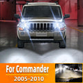 AutoGlowLED LED Headlight Bulbs for Jeep Commander XK XH 2005-2010, 2pcs