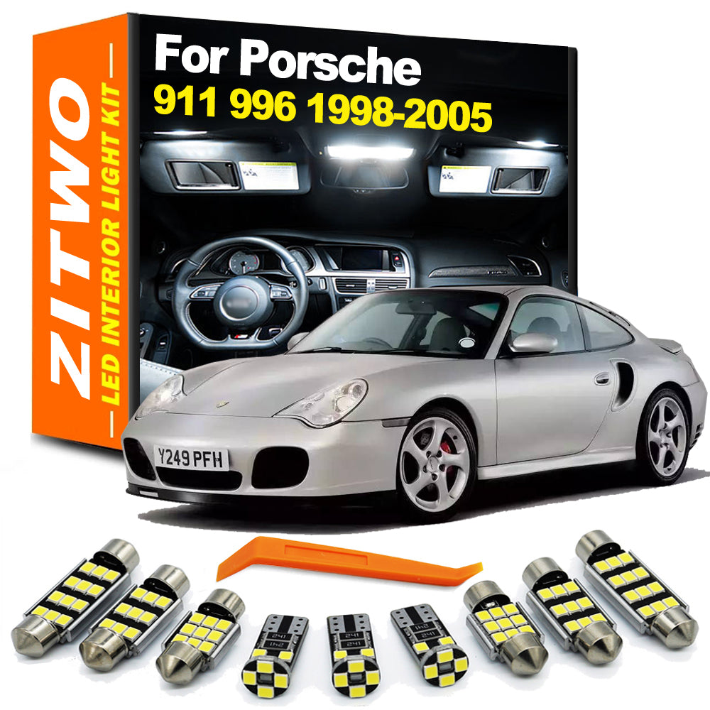 AutoGlowLED 13Pcs Canbus LED Interior Light Kit for Porsche 911 996 1998-2005