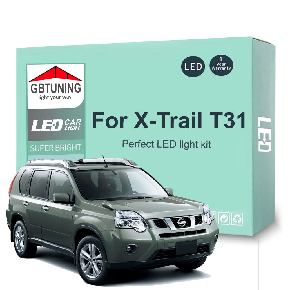 AutoGlowLED Canbus LED Interior Light Kit for Nissan X-Trail T31 2007-2013