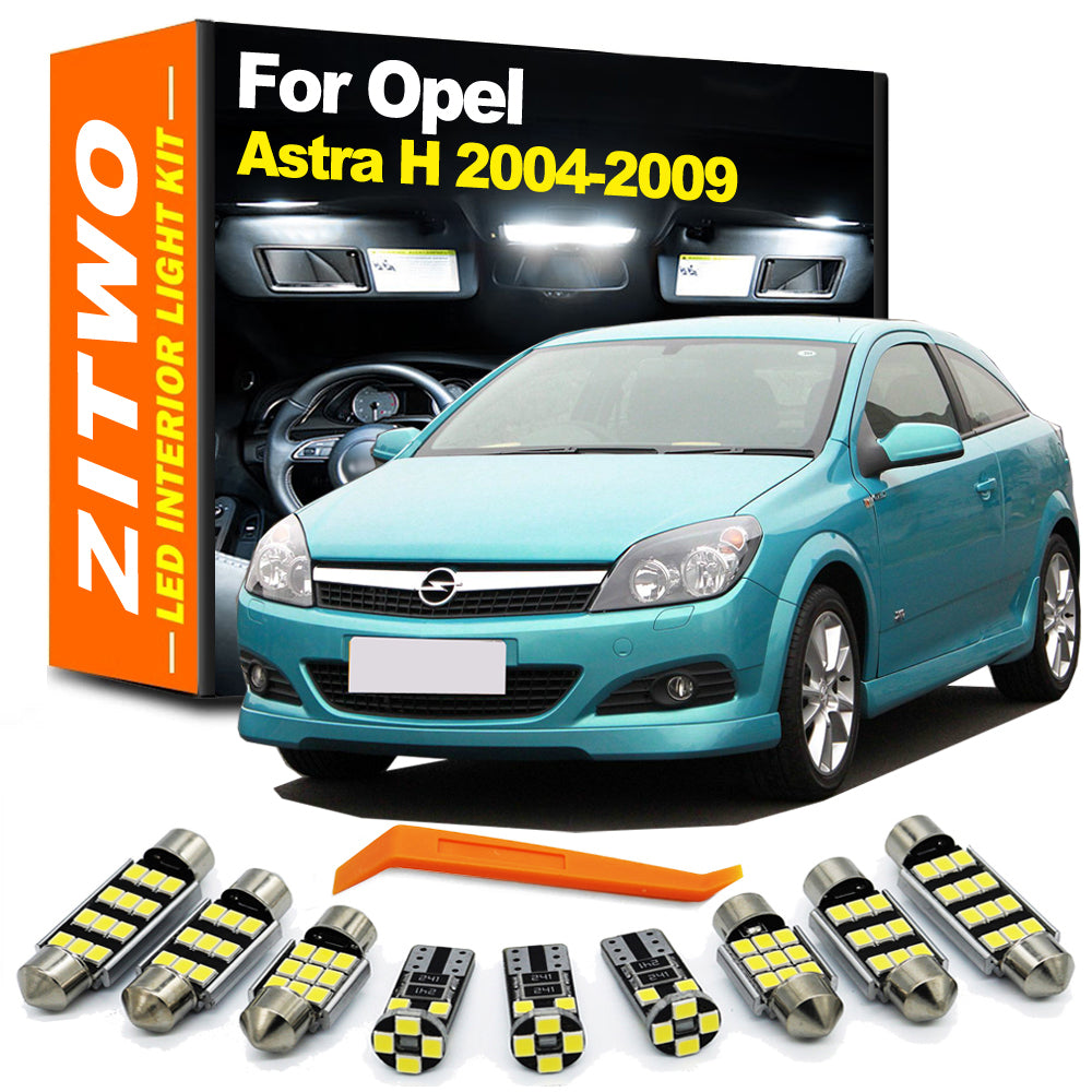 AutoGlowLED Canbus LED Interior Light Kit for Opel Astra H 2004-2009