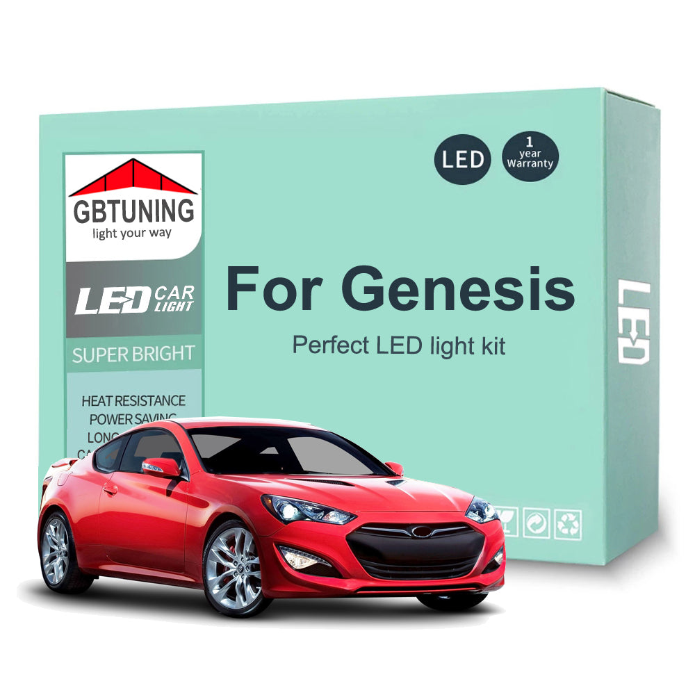 AutoGlowLED Canbus Interior LED Light Kit for Hyundai Genesis Coupe Sedan 2008-2016
